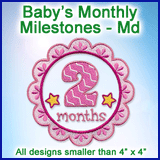 A Baby's Monthly Milestones Design Pack