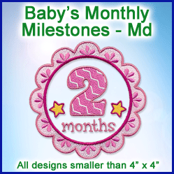 A Baby's Monthly Milestones Design Pack
