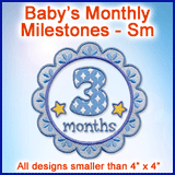 A Baby's Monthly Milestones Design Pack