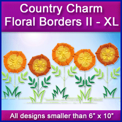 A Country Charm Floral Borders II Design Pack