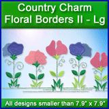 A Country Charm Floral Borders II Design Pack