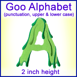 A Goo Alphabet Design Pack