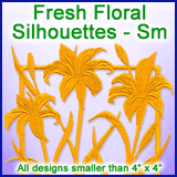 A Fresh Floral Silhouettes Design Pack