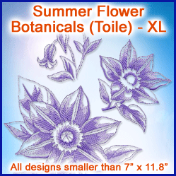 A Summer Flower Botanicals (Toile) Design Pack