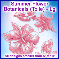 A Summer Flower Botanicals (Toile) Design Pack