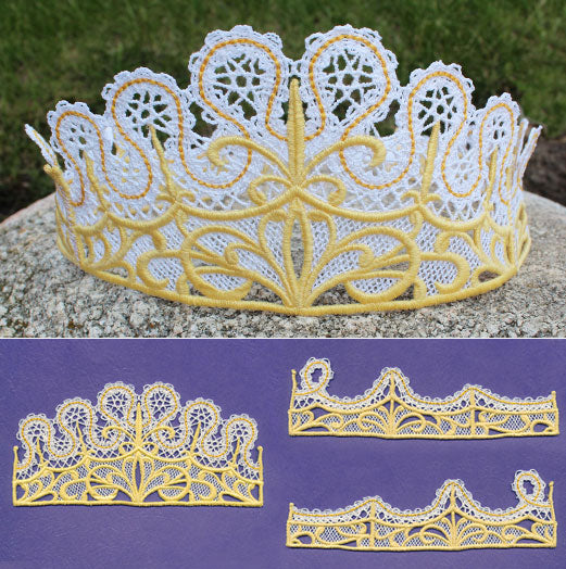 Crown Fit for a Queen (Battenburg Lace)