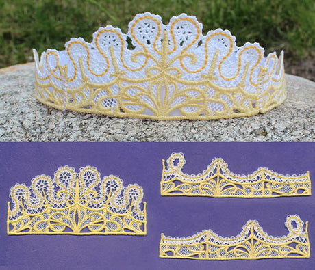 Crown Fit for a Queen (Battenburg Lace)