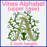 A Vines Alphabet Design Pack