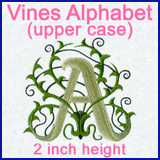 A Vines Alphabet Design Pack