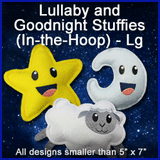A Lullaby and Goodnight Stuffies (In-the-Hoop) Design Pack