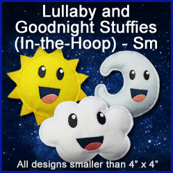 A Lullaby and Goodnight Stuffies (In-the-Hoop) Design Pack