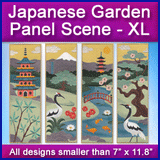 A Japanese Garden Panel Scene Design Pack
