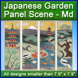 A Japanese Garden Panel Scene Design Pack