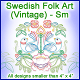 A Swedish Folk Art (Vintage) Design Pack