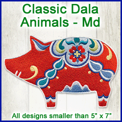 A Classic Dala Animals Design Pack