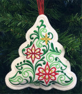 Christmas Filigree Tree Ornament (In-the-Hoop)