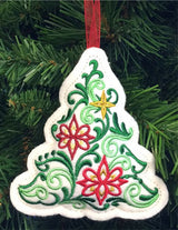Christmas Filigree Tree Ornament (In-the-Hoop)