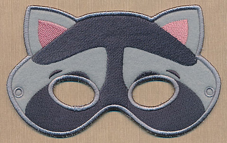 Woodland Raccoon Mask - Large (In-the-Hoop)