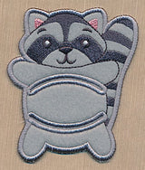 Woodland Raccoon Napkin Holder (In-the-Hoop)