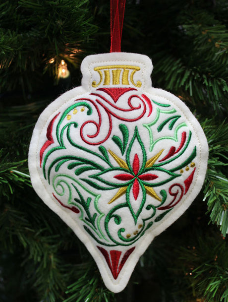Christmas Filigree Antique Ornament (In-the-Hoop)