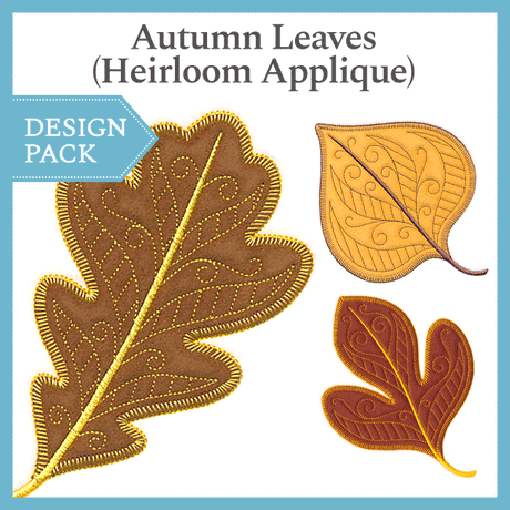 A Autumn Leaves (Heirloom Applique) Design Pack