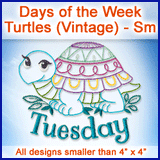 A Days of the Week Turtles (Vintage) Design Pack