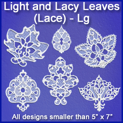 A Light and Lacy Leaves (Lace) Design Pack