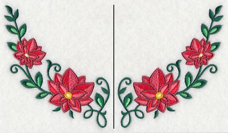 Poinsettia Neckline (Crewneck) (Split)