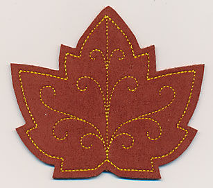 Maple Leaf Coaster (In-the-Hoop)
