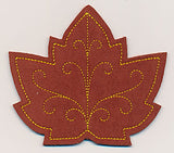Maple Leaf Coaster (In-the-Hoop)