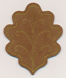 Oak Leaf Coaster (In-the-Hoop)