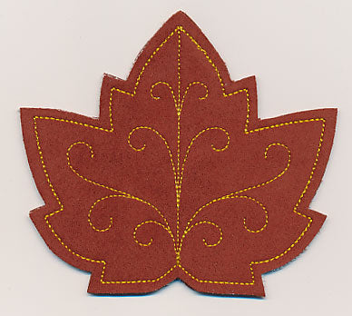 Maple Leaf Coaster (In-the-Hoop)