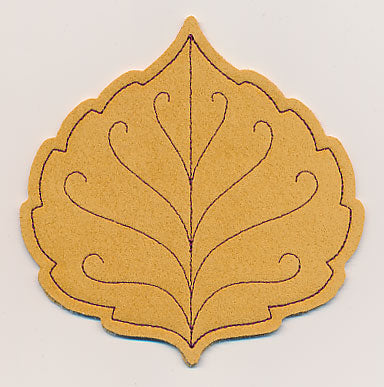 Birch Leaf Coaster (In-the-Hoop)