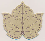 Grape Leaf Coaster (In-the-Hoop)