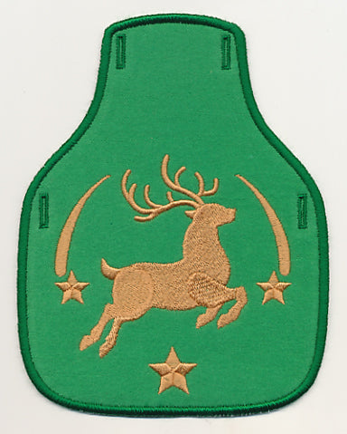 Christmas Reindeer Stamp Bottle Apron (In-the-Hoop)