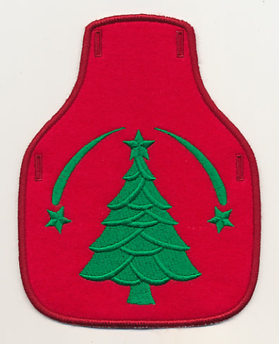 Christmas Tree Stamp Bottle Apron (In-the-Hoop)