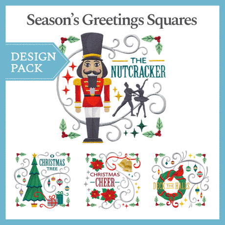 A Season's Greetings Squares Design Pack