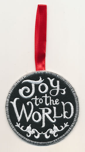 Joy to the World Ornament (In-the-Hoop)