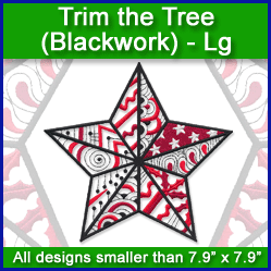 A Trim the Tree (Blackwork) Design Pack