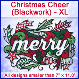 A Christmas Cheer (Blackwork) Design Pack