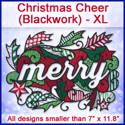 A Christmas Cheer (Blackwork) Design Pack