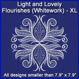 A Light and Lovely Flourishes (Whitework) Design Pack
