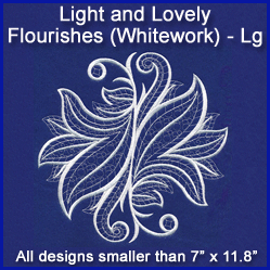 A Light and Lovely Flourishes (Whitework) Design Pack