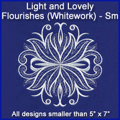 A Light and Lovely Flourishes (Whitework) Design Pack