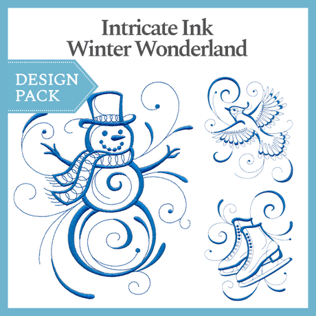A Intricate Ink Winter Wonderland Design Pack