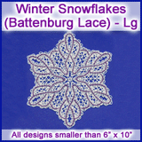 A Winter Snowflakes (Battenburg Lace) Design Pack