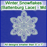 A Winter Snowflakes (Battenburg Lace) Design Pack