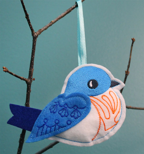 Bluebird Stuffie (In-the-Hoop)