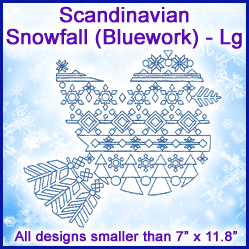 A Scandinavian Snowfall (Bluework) Design Pack