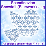 A Scandinavian Snowfall (Bluework) Design Pack